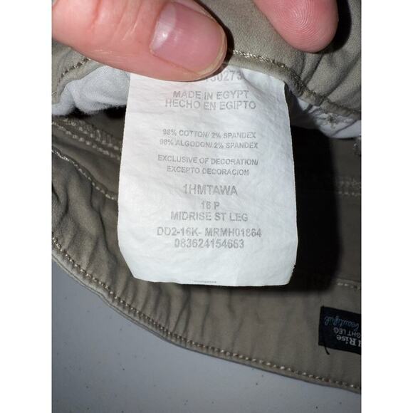 Riders By Lee Women's Size 16P Petite Khaki - Picture 3 of 4